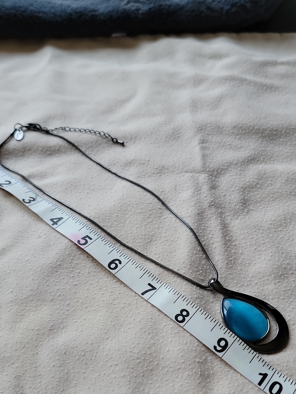 Blue Teardrop Lia Siphia Pendant Necklace